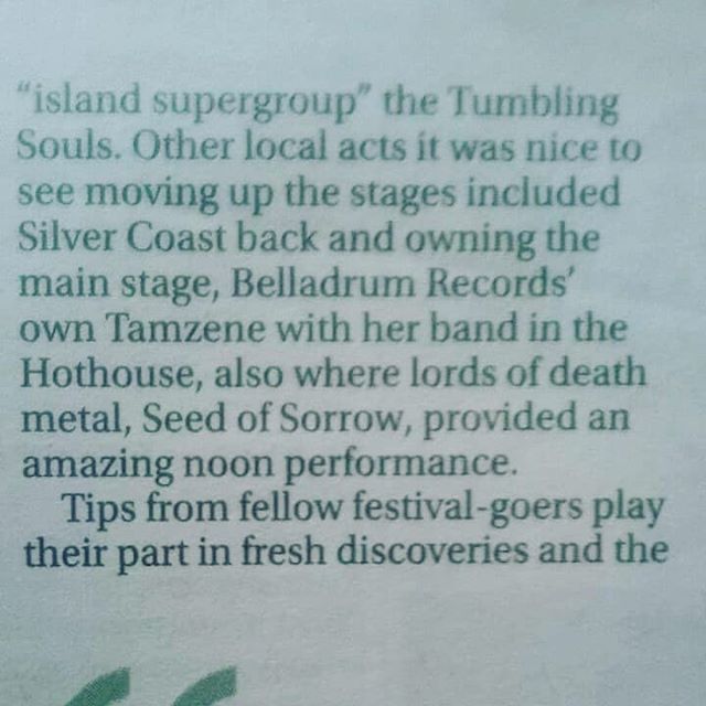 Nice wee mention in the #invernesscourier regarding our recent show at #belladrumfestival !! 'LORDS OF DEATH METAL'

#metal #blastbeats #lords #death #belladrum #review #courier #inverness ift.tt/2Bl7wBB