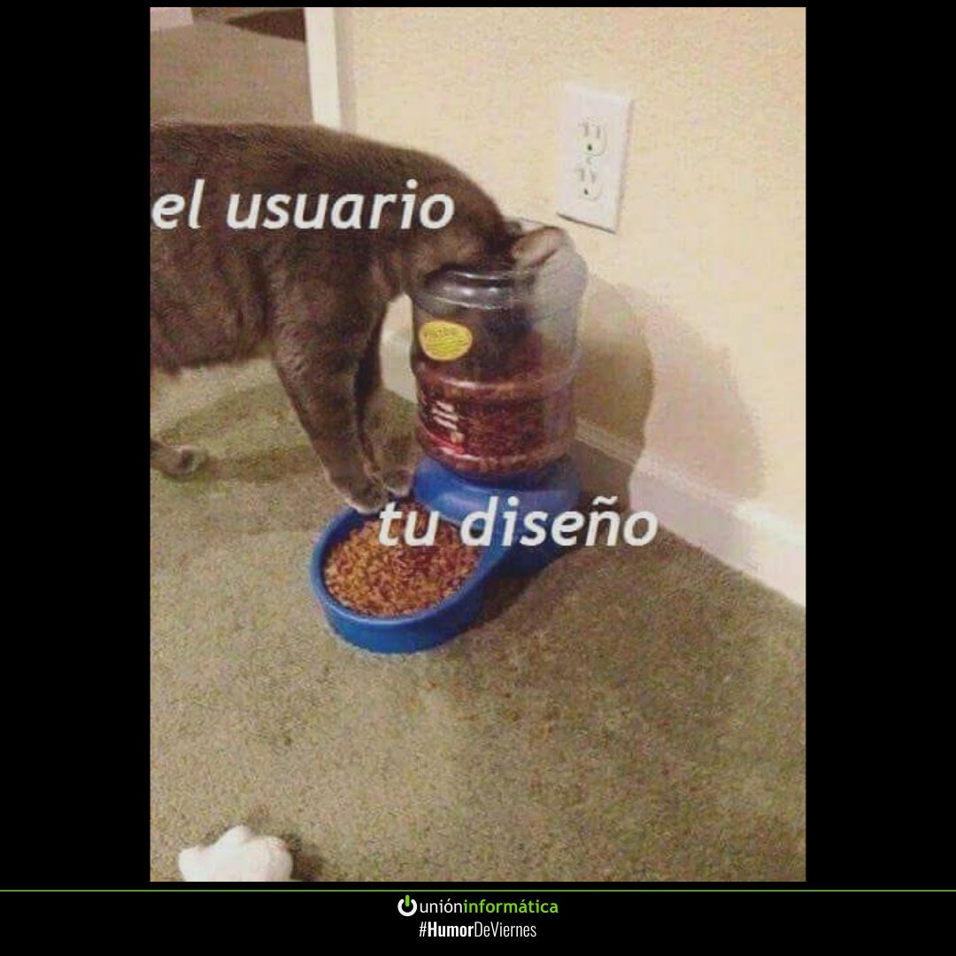 unioninf's tweet photo. #HumorDeViernes #HumorInformático #ITHumor #User #Diseño #Usuarios #Viernes #Memes #MemesInformáticos #MemesIT https://t.co/eMglKKzDmY