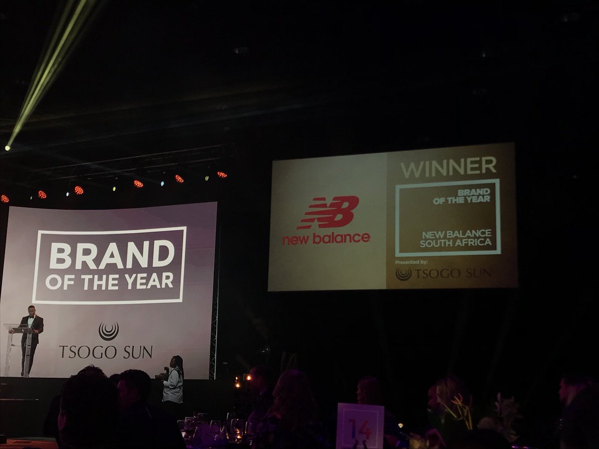 Congratulations @NewBalance_SA on winning Brand of the Year. #SIA #BreakingTheMould