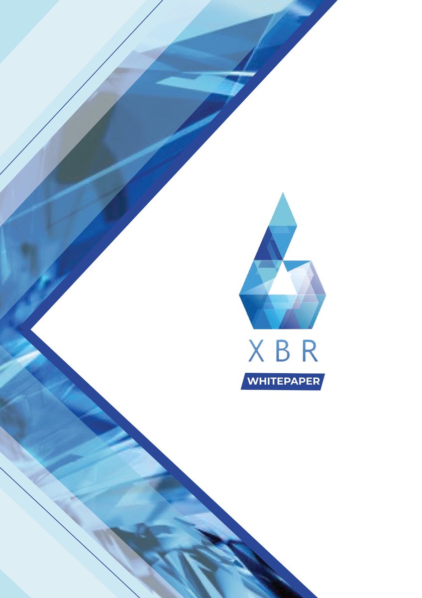 pinkcto's tweet photo. ✌️XBR Update : We are pleased to announce that our Whitepaper will be released to public in next week 😃 Weekend Treat - Our Cover Page 🍟🥂 https://t.co/jMHoiqrq4w