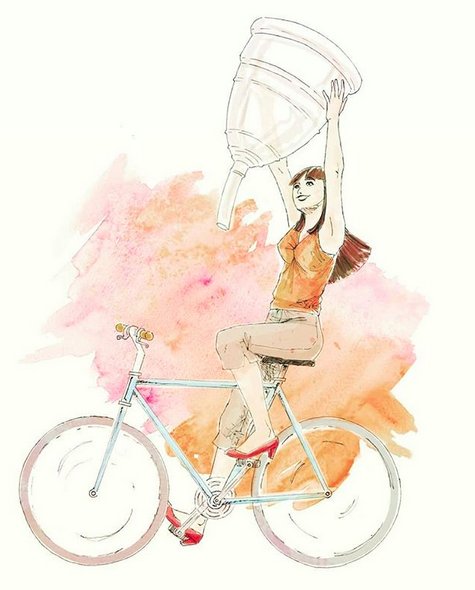 CupLifeTribe's tweet photo. Conquering your #Period with a #MenstrualCup. 💪❤️
. . . . 
Grab yours at ➡️ https://t.co/vh9oXvOoX3 🌱

( image artist: ❔ 🤓) https://t.co/wDgz3gtZvk