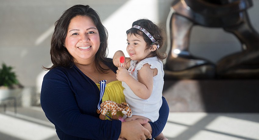 McGovernMed's tweet photo. A new cochlear implant is helping 3-year-old Bellemere Hernandez hear for the first time. Read about how the expertise of Zi Yang Jiang, M.D., changed her life forever: https://t.co/xnpHnGFqJs https://t.co/5Y7P9DvFME