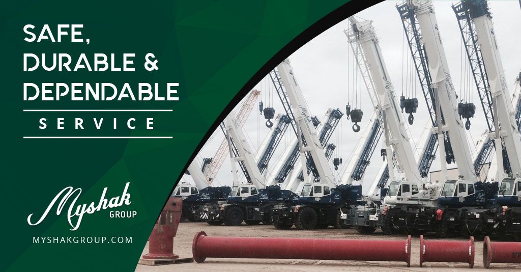 MyShakGroup's tweet photo. If you have a large job to do but do not have the room in your budget or the need to purchase a crane, Myshak Sales &amp; Rentals Ltd will meet your needs and save you money. Click: https://t.co/x9YRCL561A #CraneRental https://t.co/stVENnr1ST
