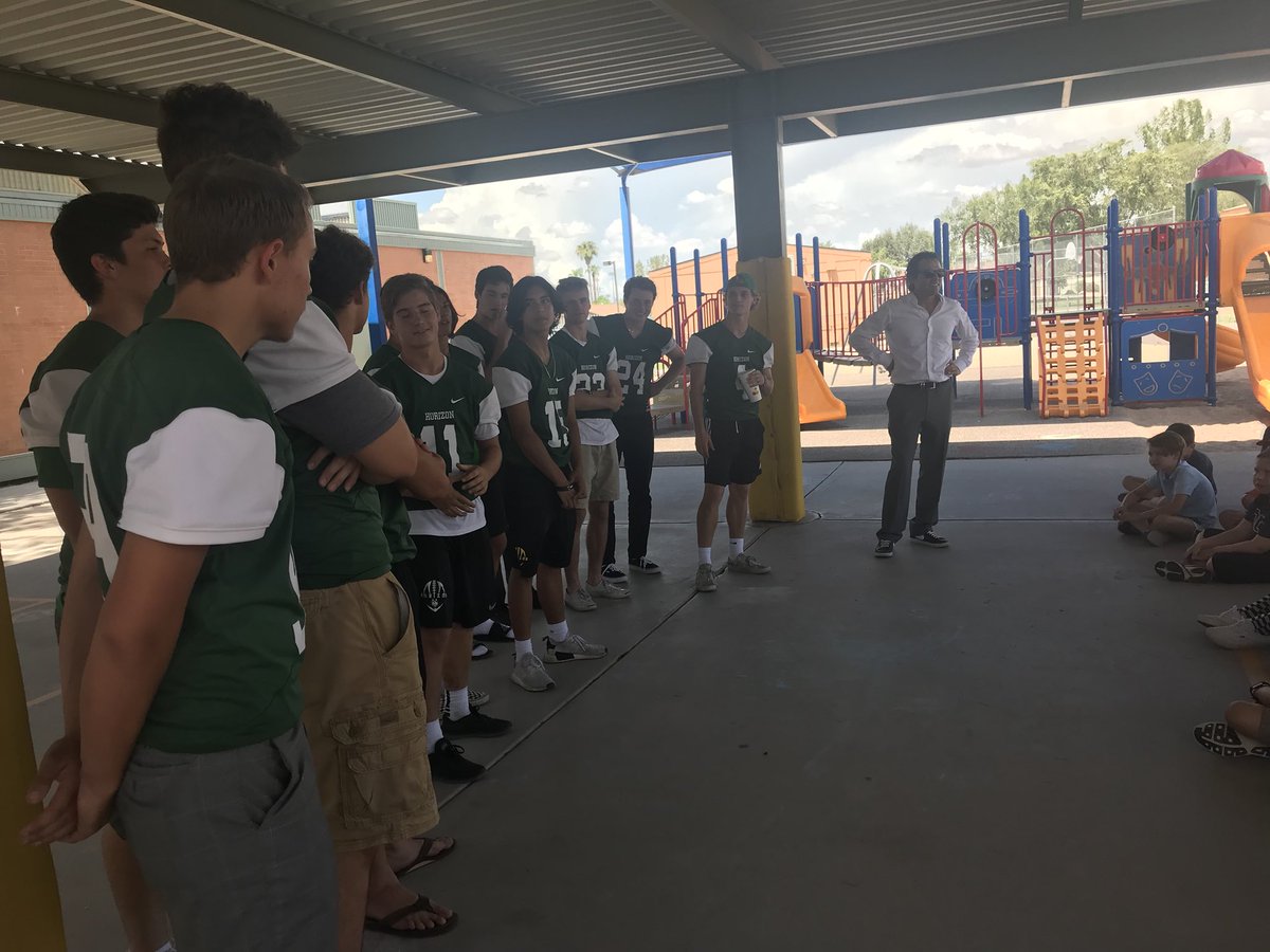 DSPREP's tweet photo. Thank you @HHShuskynation  football team for partnering with us this year! So lucky to have such amazing role models! #HuskyNation https://t.co/SqtbKZIdcd