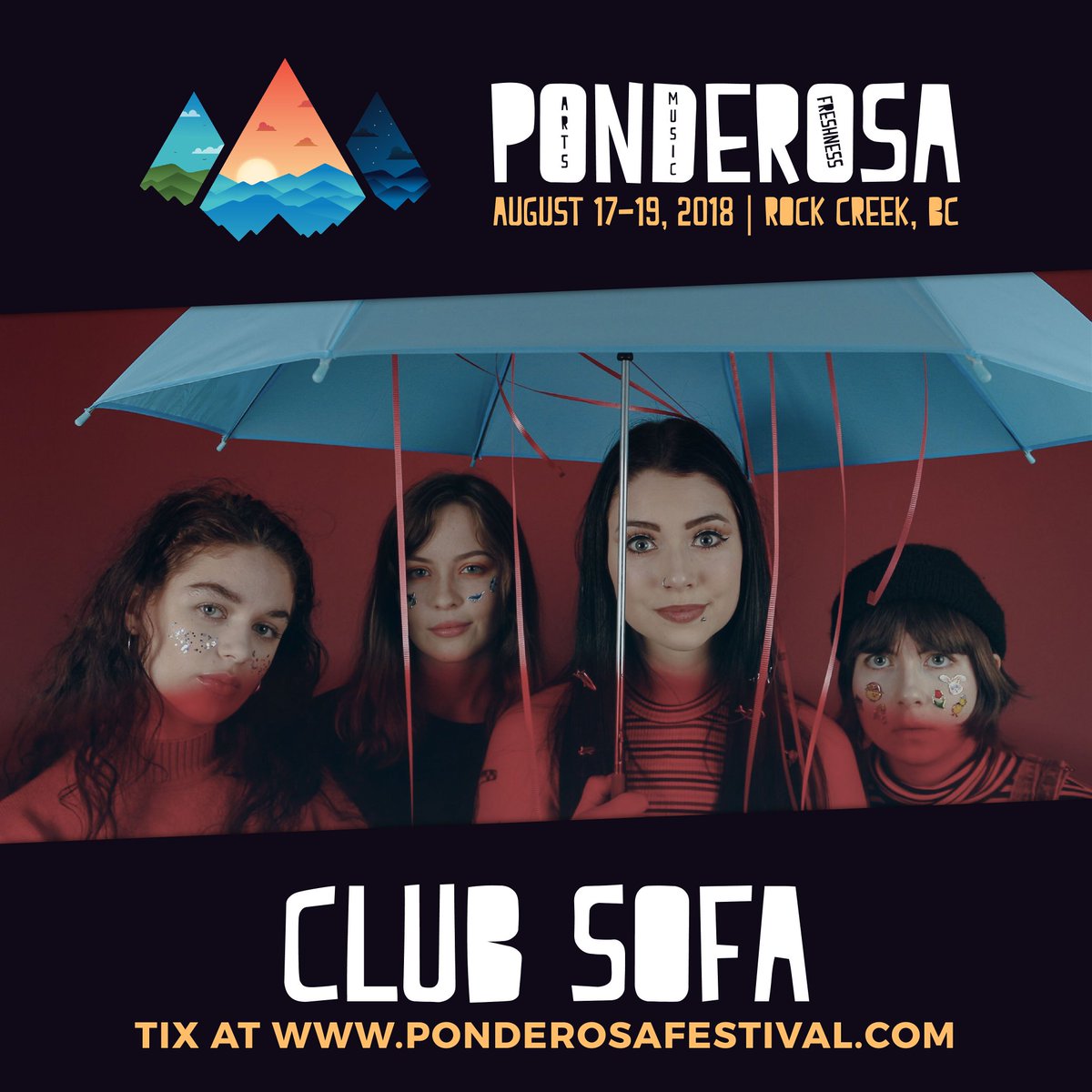 #Ponderosa2018 🎭🎸🏕️ | <a href="/trubluhawaii/">BLUE HAWAII</a> | <a href="/kosinception/">k-os</a> | Club Sofa | Tickets ➡️ bit.ly/2jPT3C0