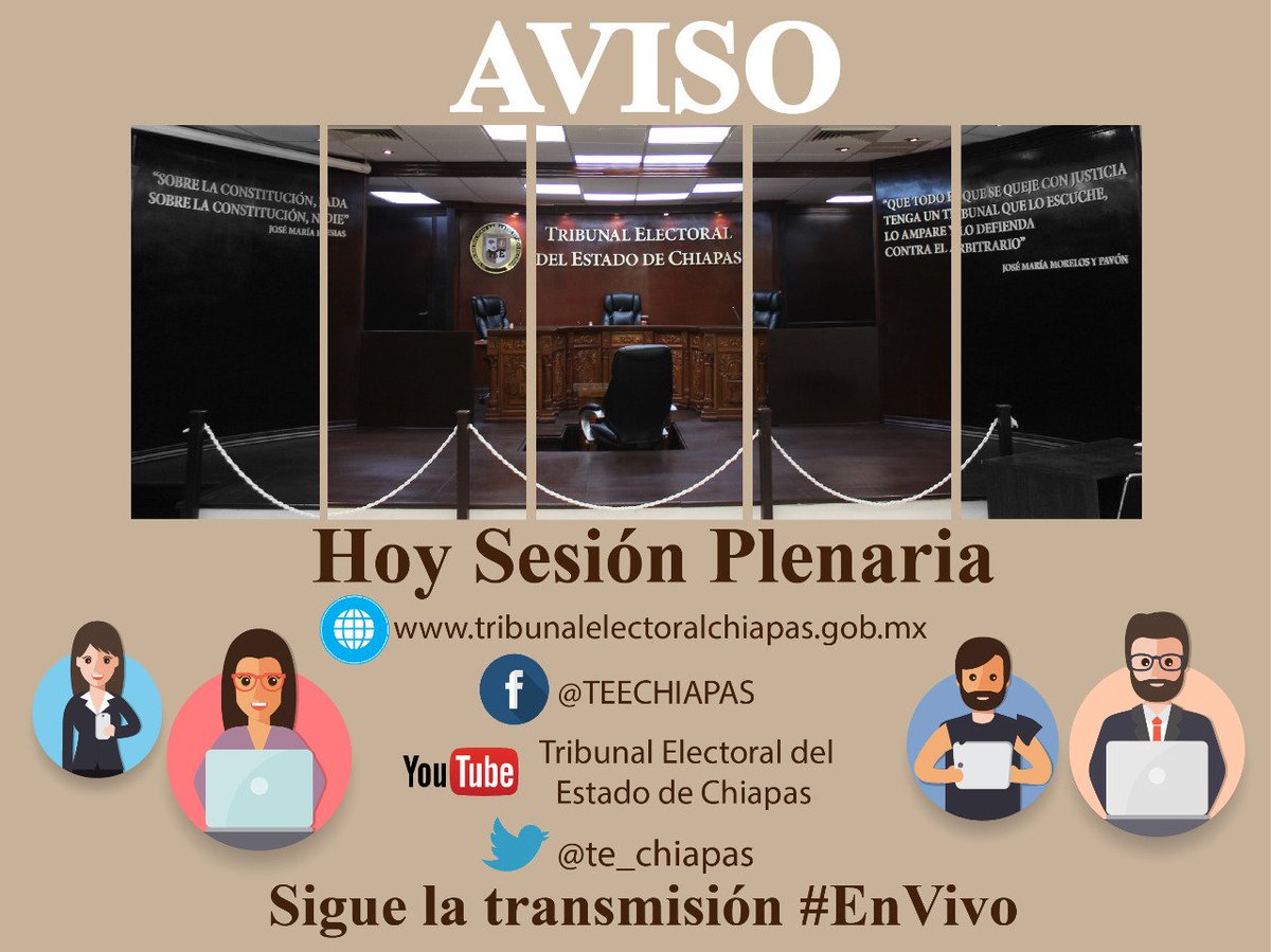 teechiapas's tweet image. #AVISOCOMPLEMENTARIO 
Consulta los asuntos que serán objeto de resolución en la #SesiónPública de las 12:30 horas: cort.as/-9Igc
Mira la transmisión #EnVivo por nuestras plataformas.