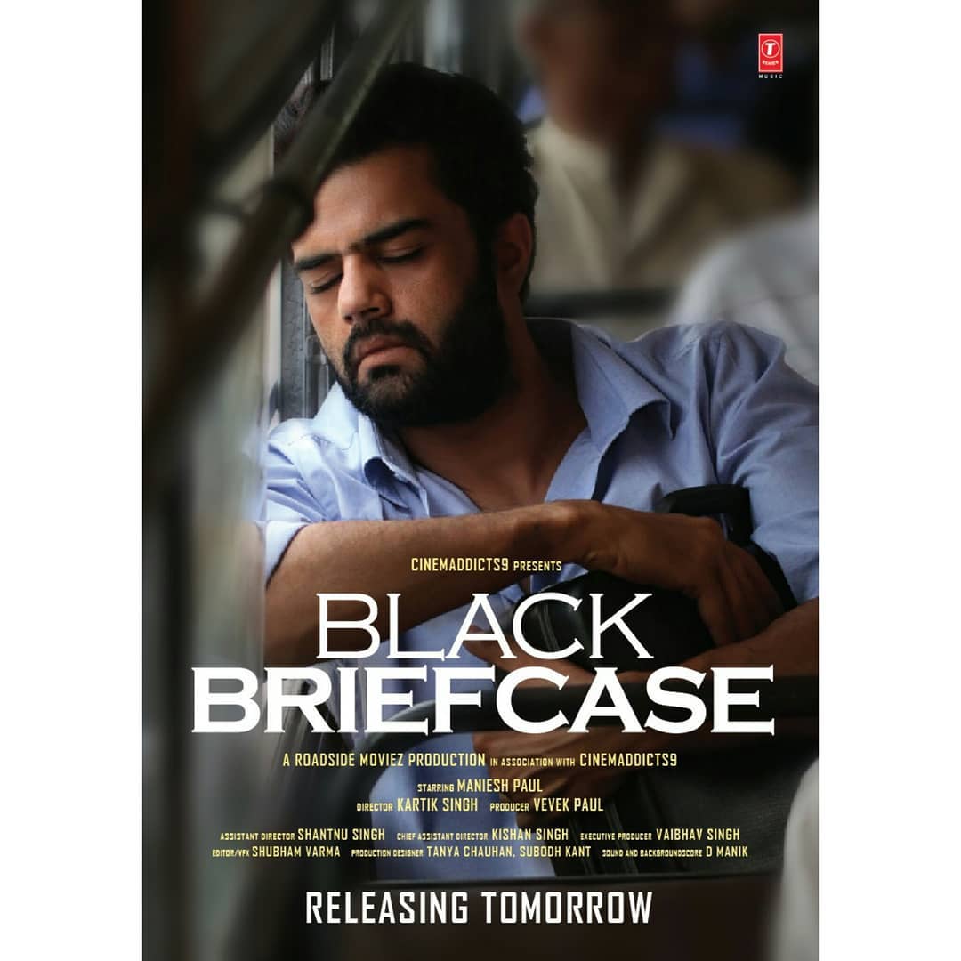 Finally the wait is going to over #BlackBriefcase A Short Film with a beautiful Concept by #KartikSingh #vivekpaul @cinemaddicts9 @manieshpaul  in a never seen before Avtar Releasing Tomorrow!