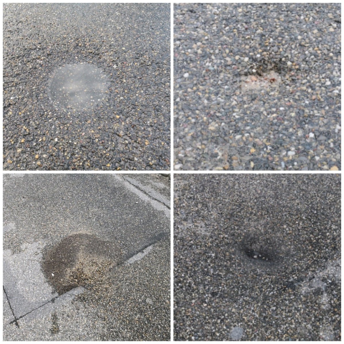 marcwielaert's tweet photo. Gemeente #hilversum, ik tel nu vier kleine, steeds hinderlijker sinkholes in de Burgemeester Lambooylaan... #doeiets https://t.co/wtlHr44rlK