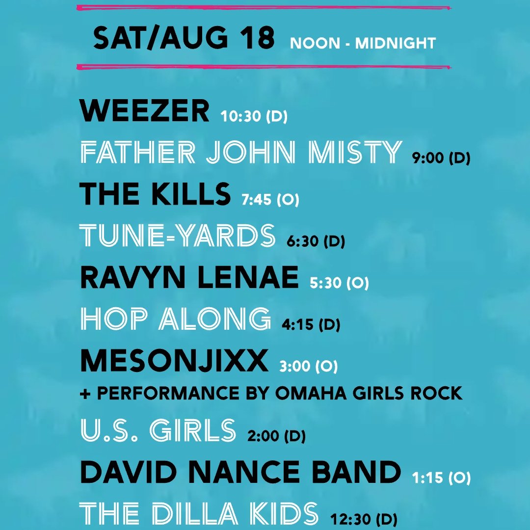 Maha starts today! Here's the full schedule for Friday and Saturday. We have THREE comedy shows this year in the ONLY AIR-CONDITIONED SPOT at the fest. Tent Griffey Jr. returns!