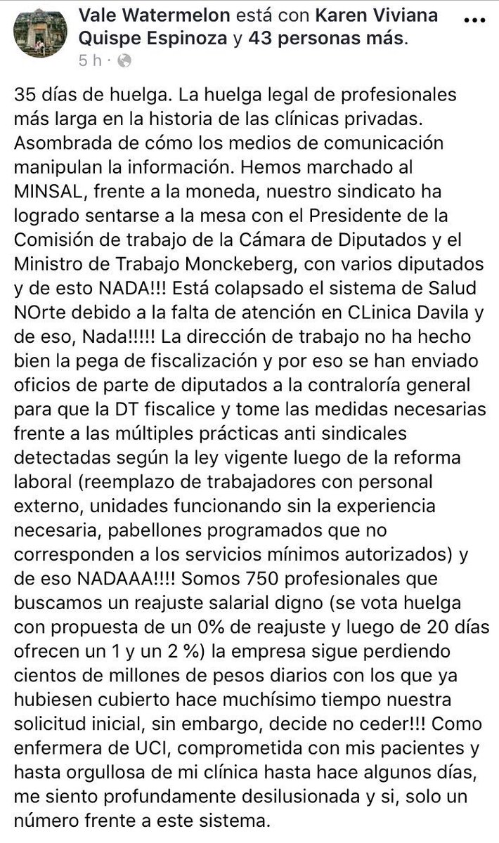 ange_seg's tweet photo. @latercera 38dias de #huelgaDavila en #lamoneda. Por un reajuste digno! https://t.co/rzFInHXNX7