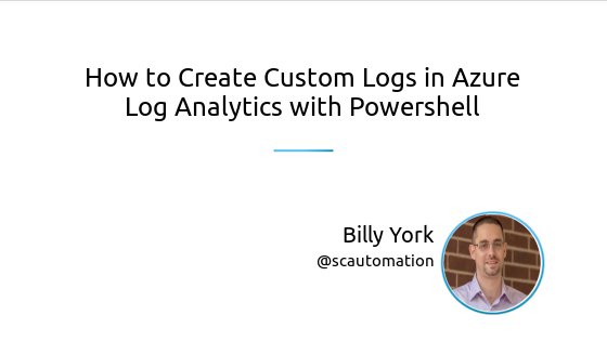 'How to Create Custom Logs in Azure Log Analytics with PowerShell' was just published by @scautomation. Check it out! buff.ly/2L2iz1V #PowerShell #AzureLogAnalytics