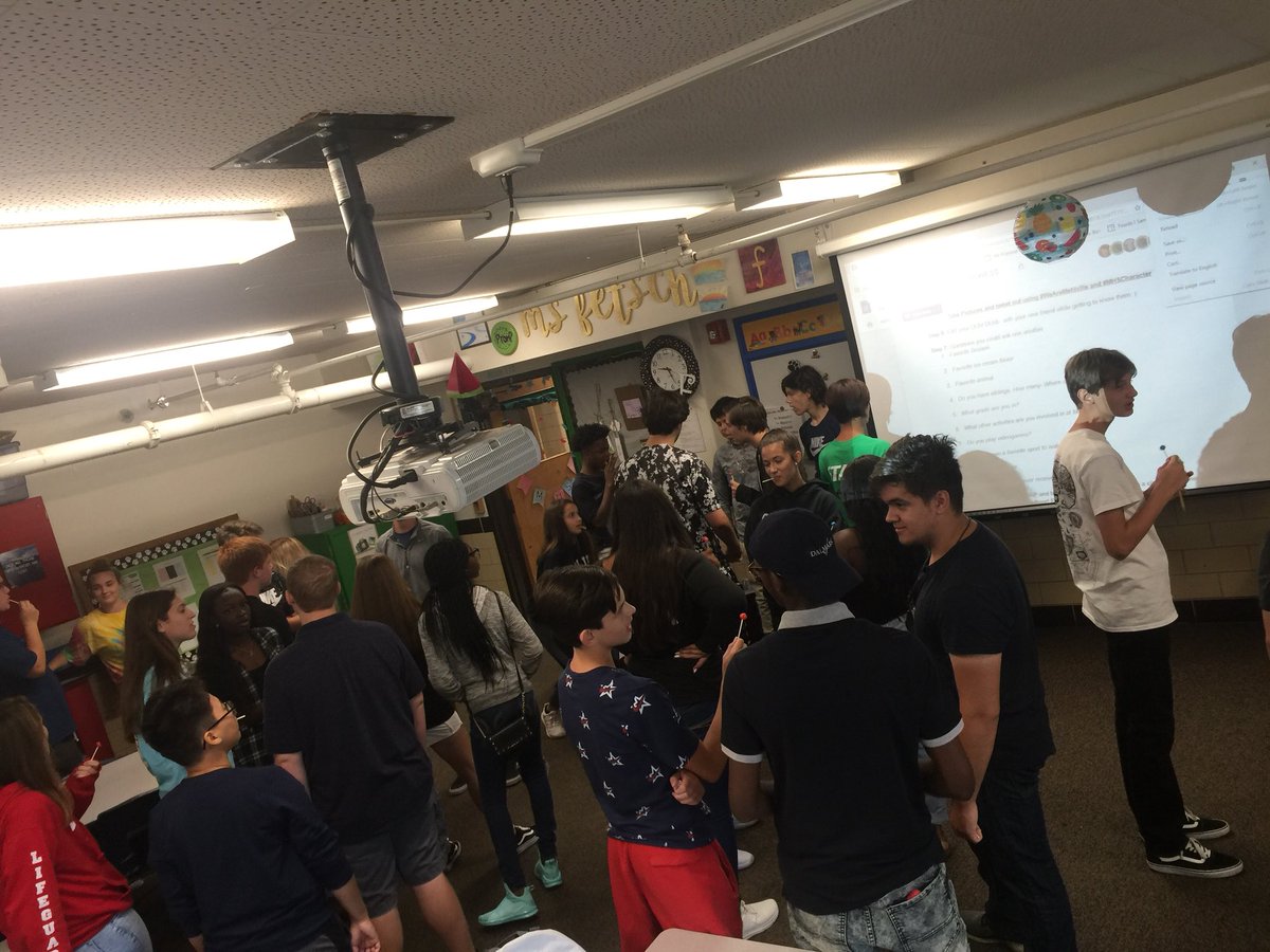 FetschA's tweet photo. First character lesson of the year with getting to know our neighbors! #WeAreMehlville #MHSCharacter https://t.co/SiYEw3hA18