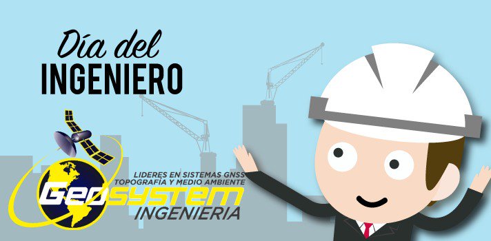 geosysteming's tweet photo. #Geosystem #Ingenieria le desea un #Feliz #Día a todos los #DiaDelIngeniero en Colombia y el mundo, destacamos su labor como un pilar fundamenta. https://t.co/SL4tYmWV4t