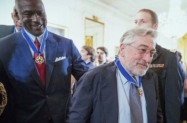 Happy birthday to Robert De Niro, from us and His Airness 