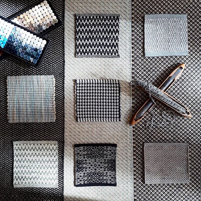 Sunlit stormy colours from our custom flatweave #rugs