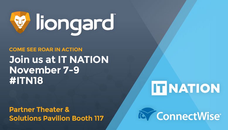 LiongardHQ's tweet photo. Liongard CEO Joe Alapat will be speaking at @ConnectWise IT Nation Connect on "How #Automated #Documentation Drives Insight and Efficiencies" Round 4 | Friday, Nov. 9 | 1:00pm - 2:00pm - https://t.co/qIXnMNAOw3 Join us!!! #ITN18 #MSPs https://t.co/WoCHnsMJnL