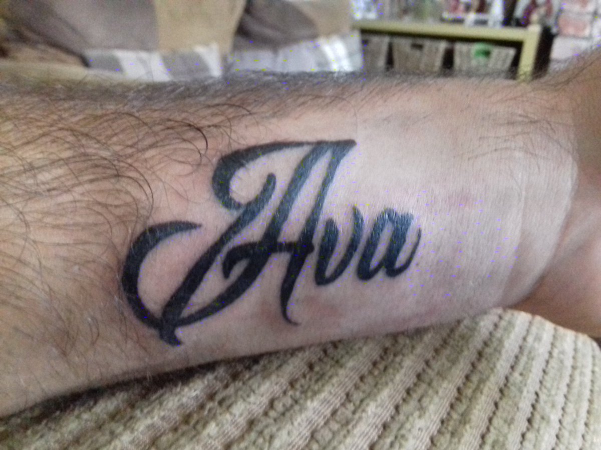 Ash Jones on X: "Love my first piece of ink #tattoo #ava #yeoldeinkinn #notaspainfulasithought https://t.co/wpF9thus8k" / X
