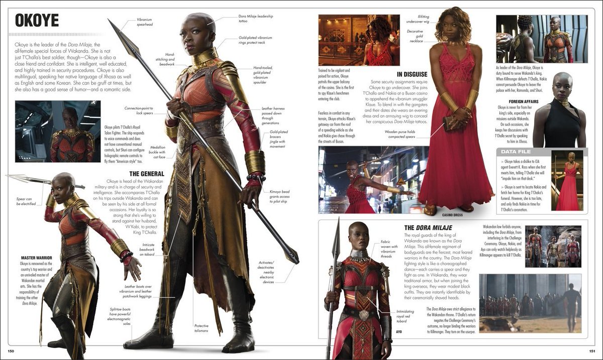 authoradambray's tweet image. I adore @DanaiGurira as Okoye in @theblackpanther &amp;amp; @Avengers: infinity War (and her other work). It was such a thrill to write an entire spread devoted to her character in my upcoming book, @dkpublishing's @MarvelStudios Visual Dictionary!
