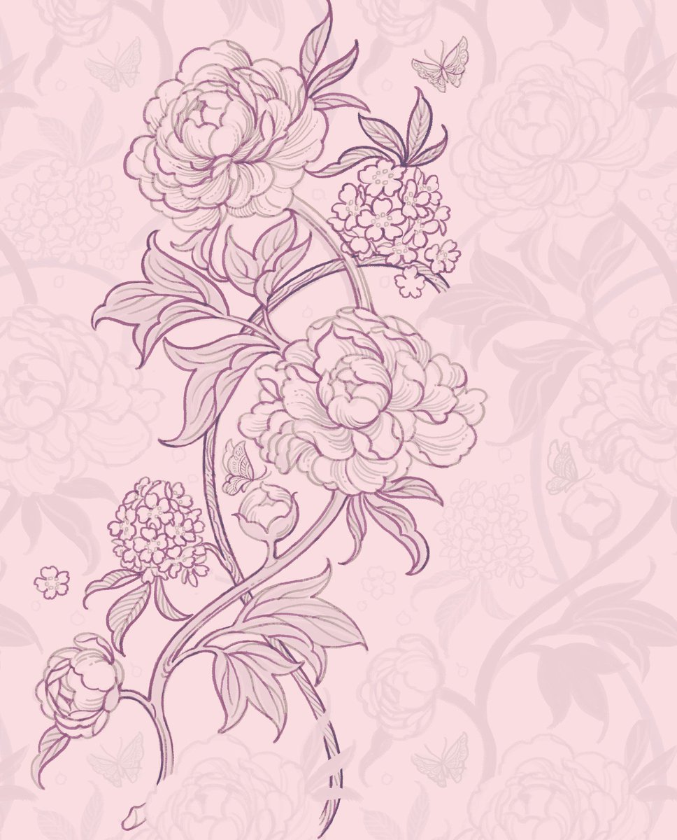ট ইট র マツオヒロミ 上げなおし カレンダーで使う模様 芍薬と桜