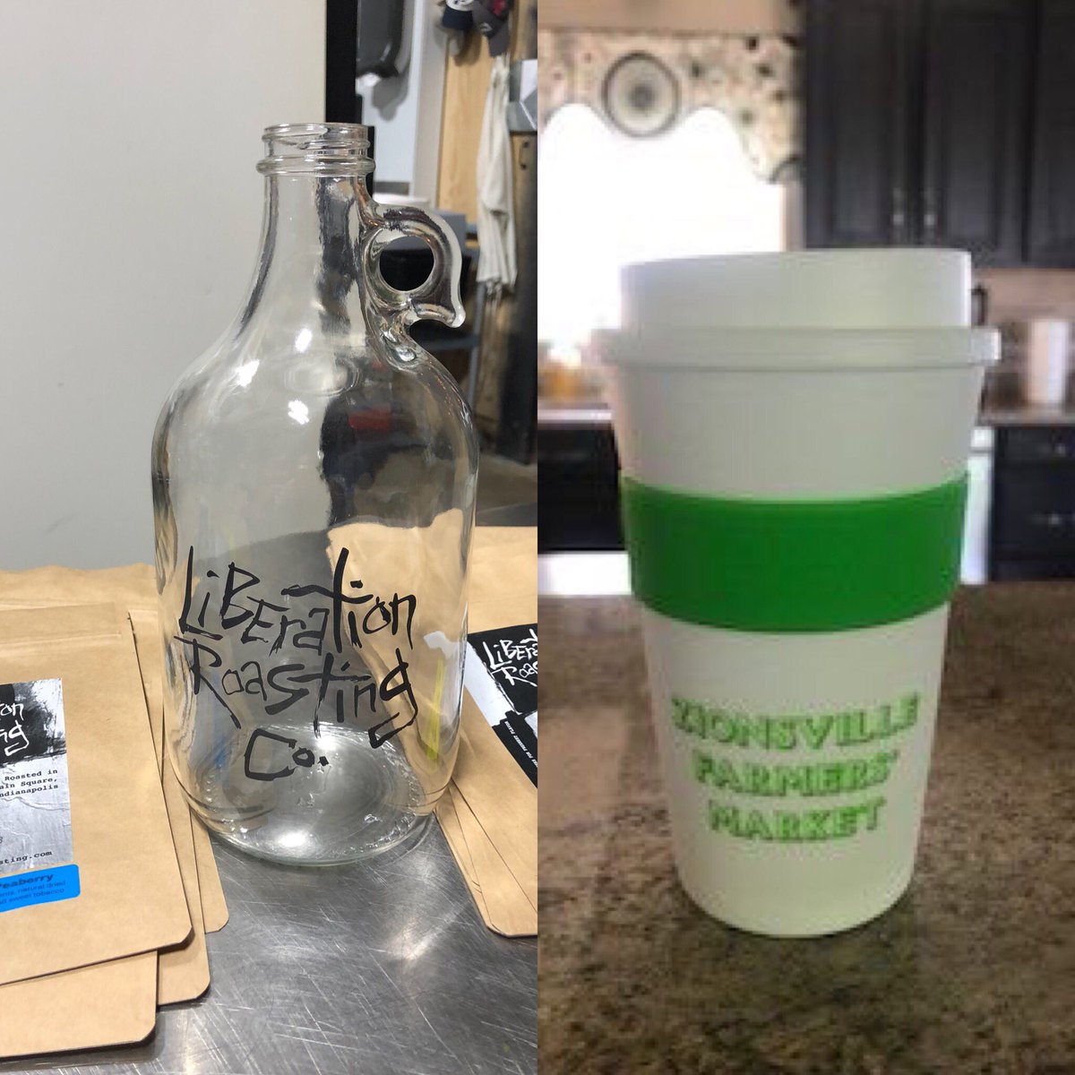 Two fun things <a href="/ZFMarket/">Zville FarmersMarket</a> tomorrow! Our new growlers are in. We will fill w/our nitro cold brew. Or, you can always bring your own growler and we’ll fill it up. Also, if you received a tumbler at the market last week, bring it and we’ll fill it for a discount.
