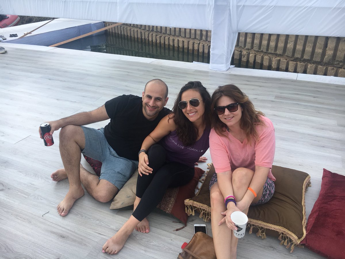 topleftdesign's tweet photo. Am at the amazing #UdayaLive Yoga and Music festival in Bulgaria with friends, family, and Amy and Tam from team TLD (which is a combo of friends and family)! https://t.co/Exw7vHcVR0
