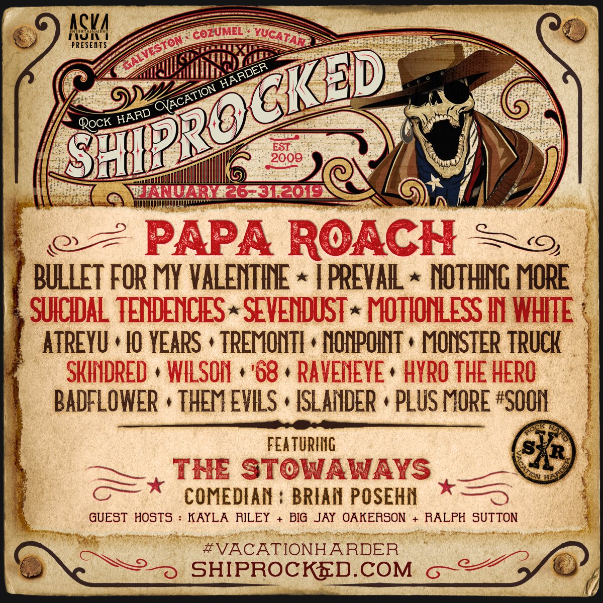 ItsRavenEye's tweet photo. Get ya sea legs ready! @ShipRocked is setting sail and we’re on board! 

Hands down the best festival out there and we are so stoked to be back on it! https://t.co/2s5OnEgNxv