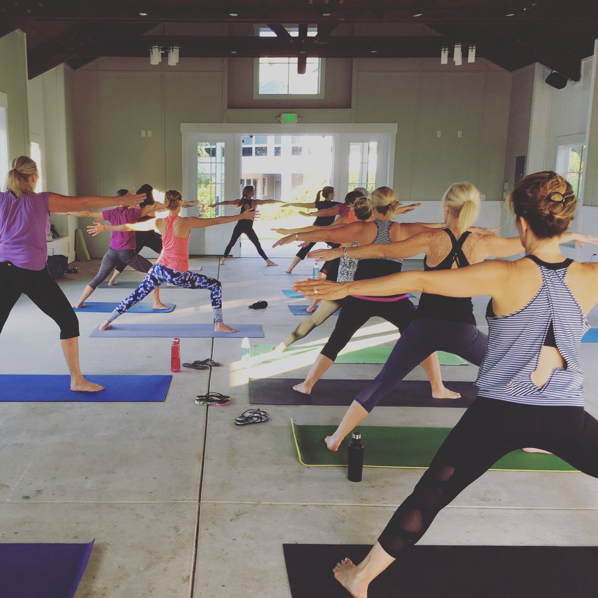 Our Vinyasa &amp; Vino event was so popular, we're doing it again! Mark your calendars for Wednesday, September 5, at 6 p.m. for your next de-stressing session 🍷