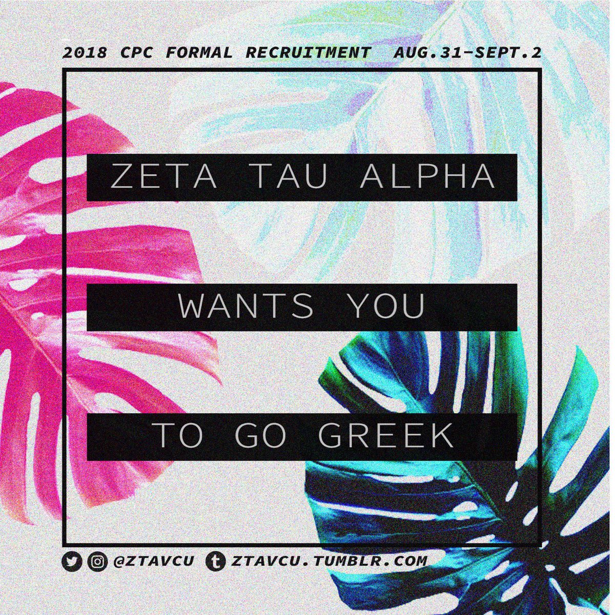 Thinking about going Greek? Sign up for recruitment at the link in our bio!