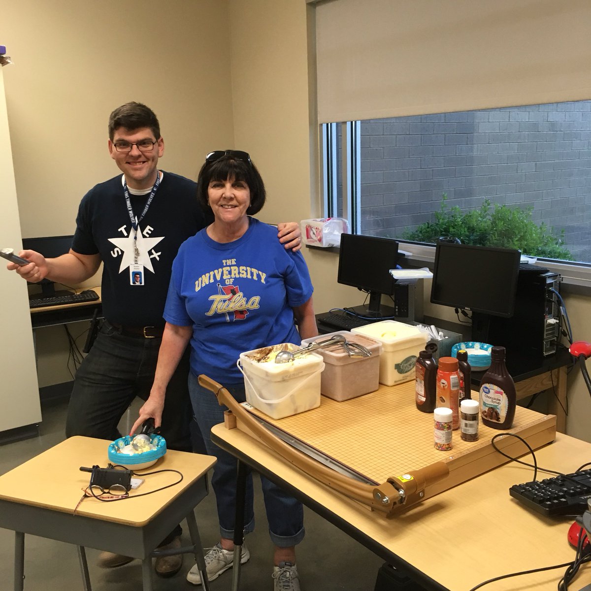 nasthe3rd's tweet photo. Friday sundaes courtesy of our awesome administrators! #fjhs #wolfwork #whereexcellencelives https://t.co/tnaPfh0YC0