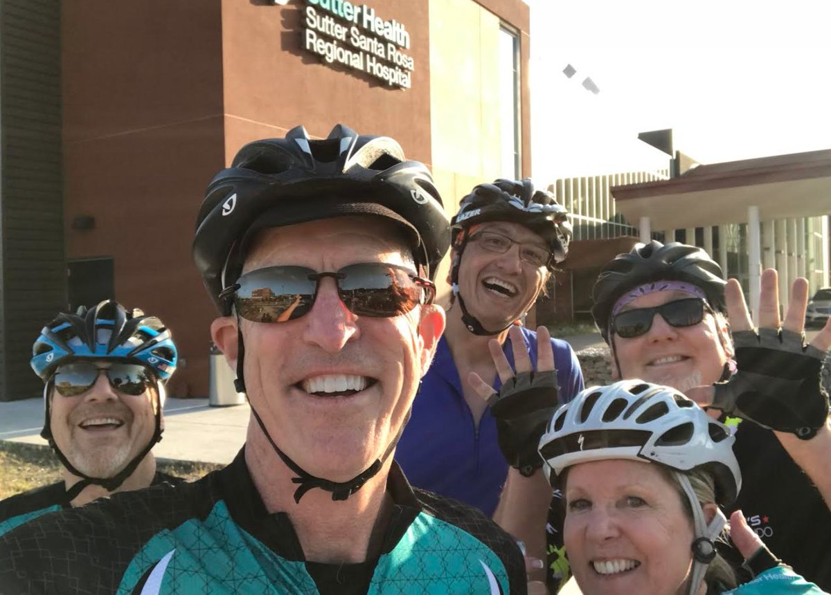 shaunralston's tweet photo. We love bikes! @SutterHealth joins @Facebook @Reuters @MIT @LinkedIn @Groupon @UCDavis with a @BikeLeague #BicycleFriendlyBusiness award for their #SantaRosa hospital; covered parking, lockers, showers and tools for staff. #BikesMeanBusiness #TeamSutter https://t.co/jGaixZUyU5 https://t.co/nEKzM0VOTD