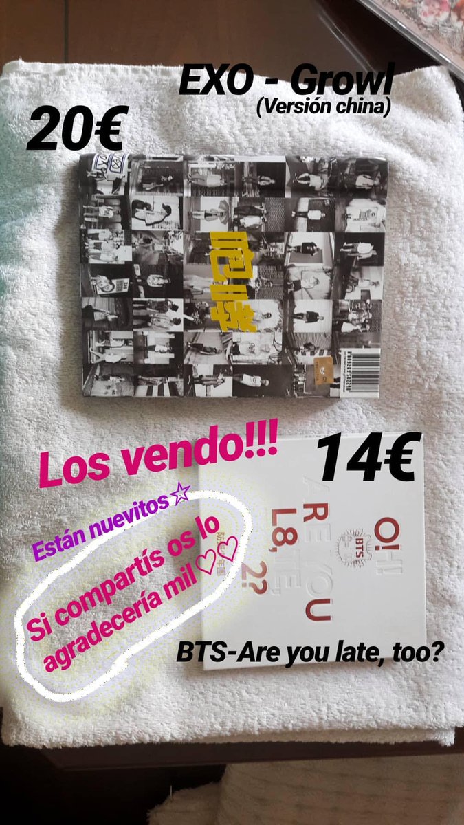 JacksanYang's tweet photo. [RT/Difusión] Solo para gente de Granada! Están nuevos e incluyen photocards☆ https://t.co/hzIq2VfaRr