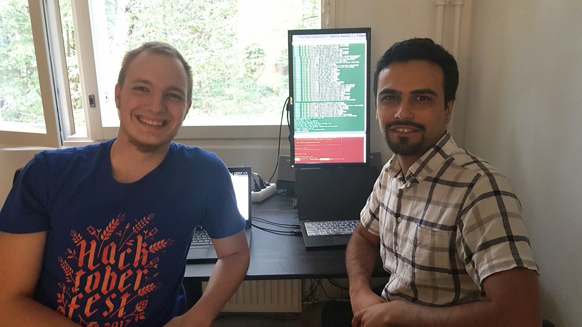 andrestaltz's tweet image. Core Cycle.js team is pair programming this weekend on some epic PRs that have been in the queue for a while! (New cycle/dom, TypeScript 3.0 support, pnpm tooling, etc)
That's @jvanbruegge and me
