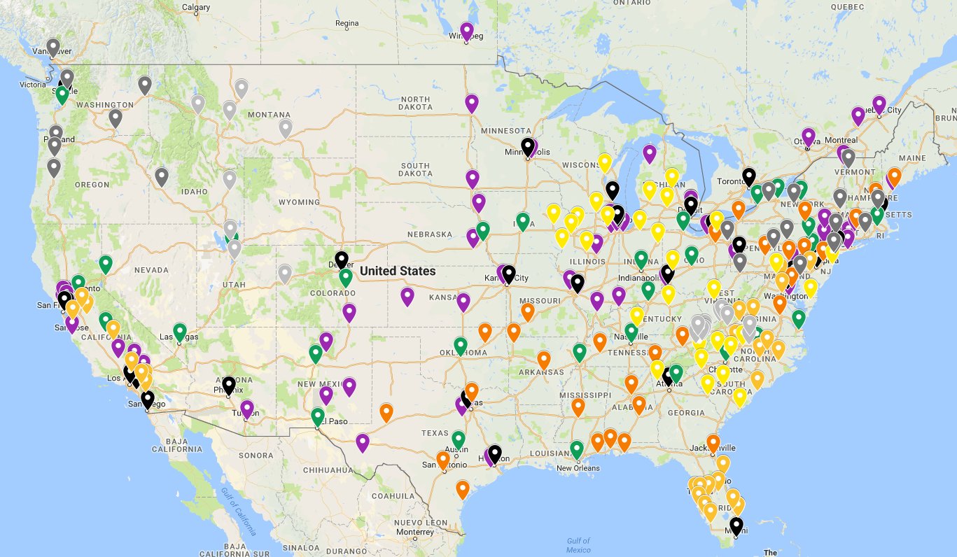 Most Popular Sports Team professional or collegiate in Every State The  MLB is still not the cool kids league XPost from rnfl  rbaseball