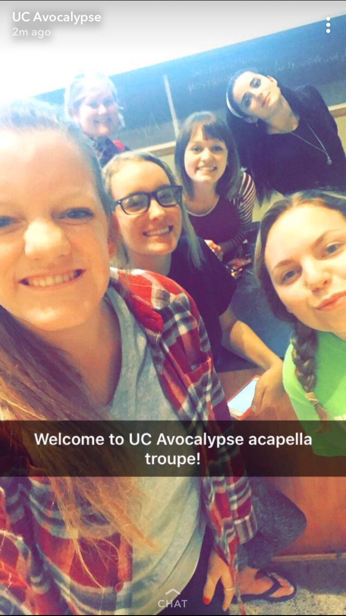 uc_avocalypse's tweet photo. It's that time of year! Are you a woman who loves to sing? This is the group for you! Avocalypse was established in 2017 as UC's first all-female a cappella group. This year, we are planning to perform at local events as well as COMPETITIONS! Questions? Join our email list! https://t.co/Psyquubrk0