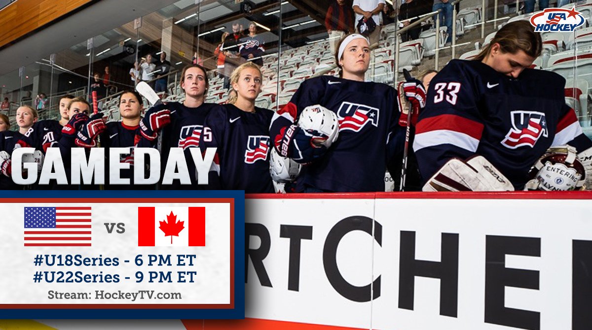 USA Hockey on Twitter "After winning both series openers last night, the U.S. U18 & U22 Women's