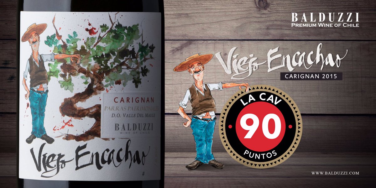 BalduzziWines's tweet photo. 🍷😎Nuestro #ViejoEncachao está contento! Recibió 90 puntos en @LA_CAV #NosGustaElVino https://t.co/QYGjycGnxV
