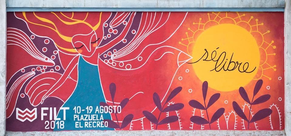 TrujilloFil's tweet photo. En el marco de la 7ma edición de la Feria Internacional del Libro de Trujillo - #FILT2018 y para promover la lectura con mensajes que difunden este hábito, compartimos imágenes del mural realizado por La Casa de las Luciérnagas. #ManuelGonzálezPrada https://t.co/6rjVvVtHO9