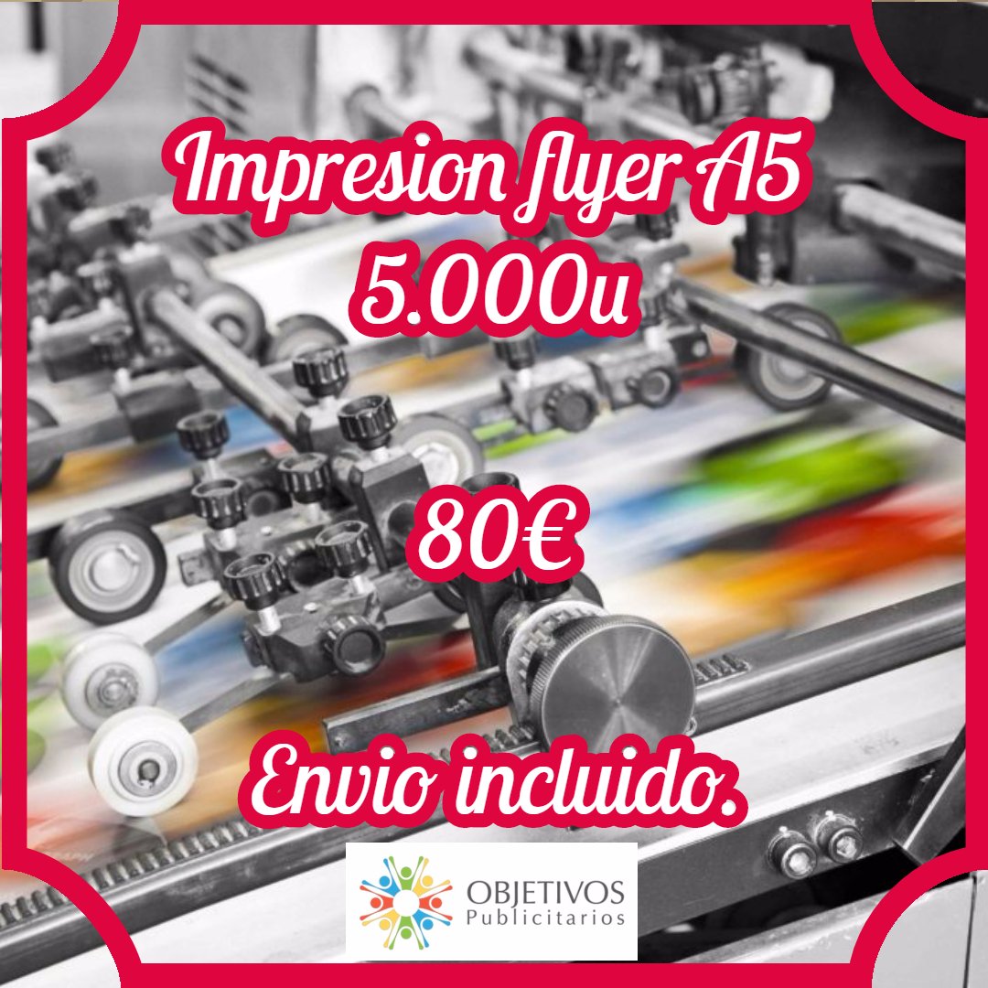 objetivosPubli's tweet photo. Necesitas flyer para tu negocio? Aprovecha nuestros descuentos en #impresión🤪🤪 #flyer #ofertas #imprenta #imprentaonline #diseño #Publi #publicidad #foyetos #viernes #estepona #costadelsol #anuncios https://t.co/tQRogJpfhA