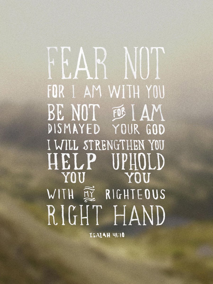 fear not for i am with you esv