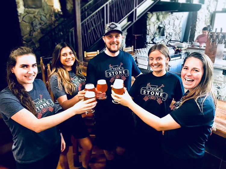 StoneBrewing's tweet image. Safe to say Team Stone is fired up for #Stone22.

The Stone 22nd Anniversary Celebration and Invitational Beer Festival kicks off tonight with our Friday Night Brewers Reception! Come enjoy some amazing food and a truly ridiculous beer list: bit.ly/Stone22FRI