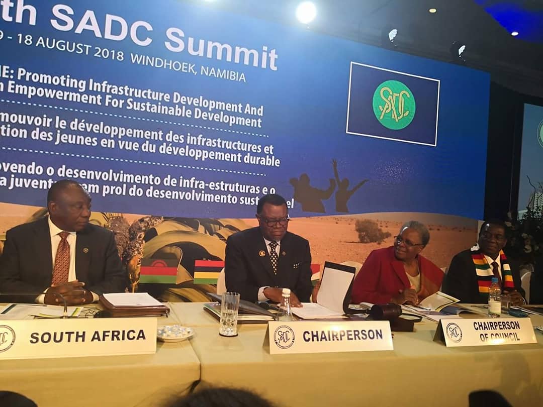 NBCNamibia's tweet photo. Scenes from the #SADCSummit2018 https://t.co/KDmqeDqE1O
