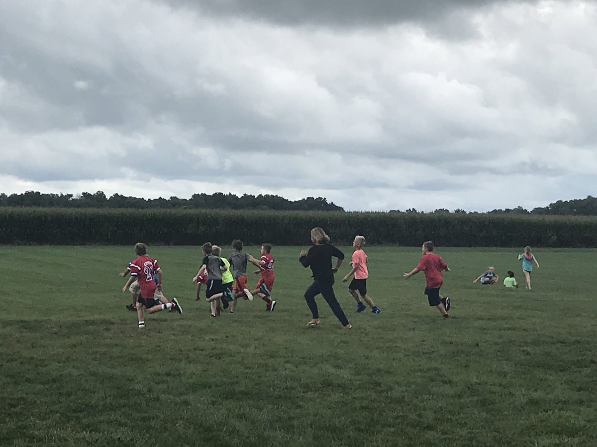 GWES_Rockets's tweet photo. Rocket Reward for Ms. Schlesinger!  Her 5th grade boys earned football with her for good behavior this week! #thewellsway https://t.co/jxevtcvoTO