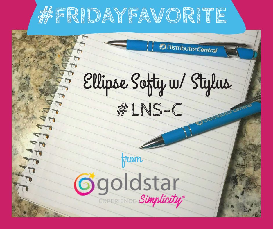 DistCentral's tweet photo. #FridayFavorite - We love these pens from @GoldstarPens! It is my daily go to pen. You can also #Save$5 by ordering through DistributorCentral, check out Goldstar's great line of pens here: https://t.co/opf1y4XV4v
#PromoProducts #SaveWithDC https://t.co/qDfhhEGlcv