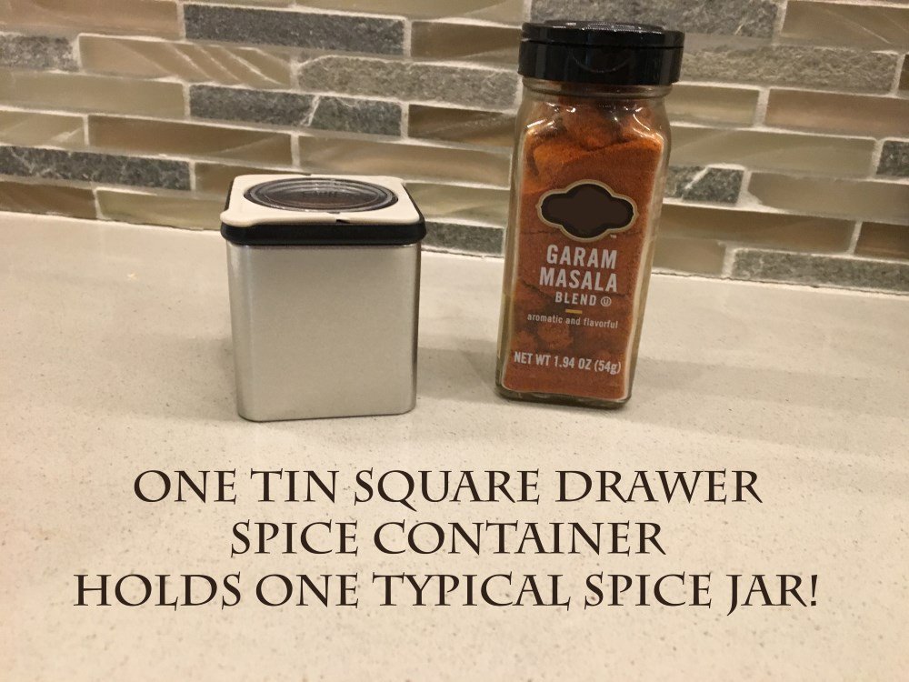 NEW!  SQUARE SPICE CONTAINERS

Perfect for in-drawer spice storage.  Stop wasting valuable space with round containers! 

#spicestorage #spicecontainers #spicedrawers #spiceorganizer #spiceorganization #organizemydrawer #organizemyspices #drawerorganization #kitchenorganization