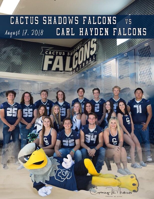 Attention FALCON FANS: First home game of the 2018-19 season is TONIGHT - 7pm - Falcon Field...it's a BLUE out - be there! (photo courtesy G. Brown)