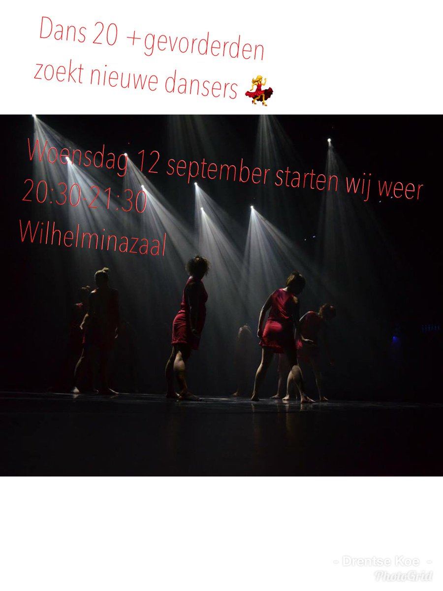 Dans 20+ zoekt nieuwe dansers! 
Meer informatie? Mail naar : margreet.bolwerk@wilhelmina-kampen.nl     💃Let’s Dance 💃