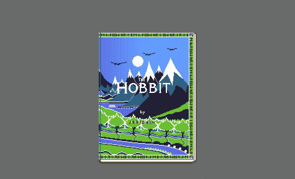 My favourite fantasy book #FavouriteBook #pixel_dailies @Pixel_Dailies #pixelart #thehobbit #tolkien