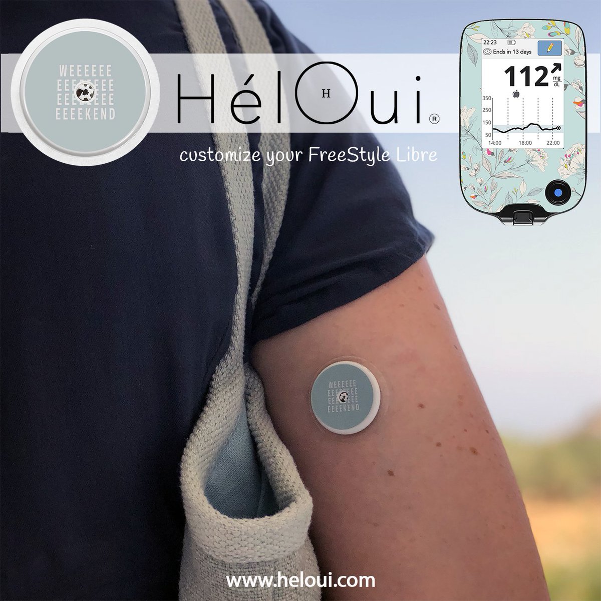 HelOuishop's tweet photo. Happy Weekend 🥂
Customize your FreeStyle Libre with the HélOui stickers😀 https://t.co/2wE9uDQygc            
For every set sold, €1 is transferred to the DON Foundation.❣️
#flashglucosemonitoring #type1diabetes #T1D #freestylelibre #freestylelibrestickers #heloui #helouishop https://t.co/Ak6A6FtZWC
