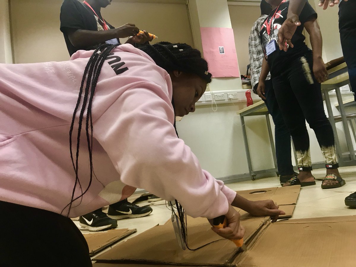 joseph_nti's tweet photo. Day 6: Tomorrow’s open house will feature innovative solutions that will exist in Africa’s future. Our participants have their hands full. #AshesiX #CreativeIX https://t.co/8OJCqkN5vZ