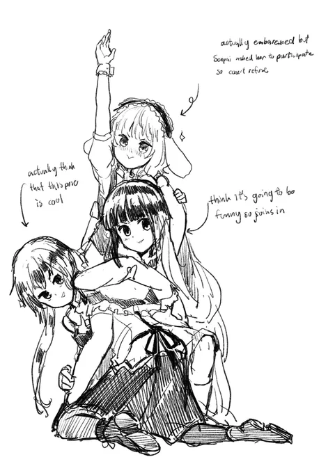 types of people doing weird pose
#ごちうさ 